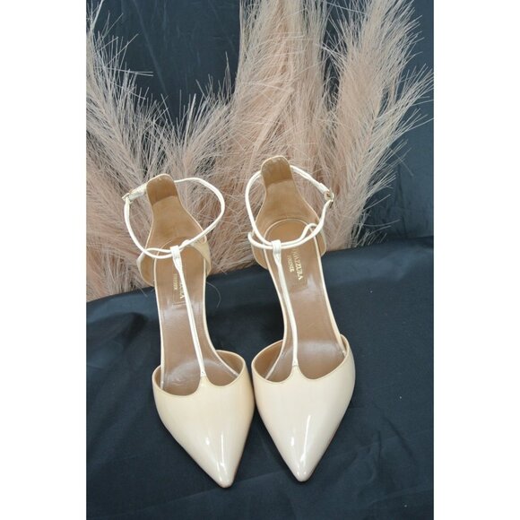 AQUAZZURA Cream/White Strappy Stiletto Sandals Euro 38 - Picture 12 of 16